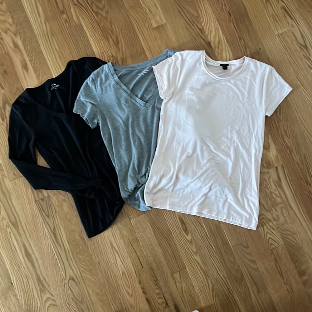 J. Crew Basics 3 Shirt Bundle Size XS/S